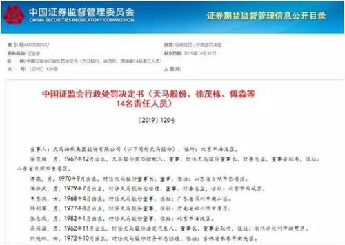 徐茂栋旗下多家公司曾离奇闪崩 今吃到证监会罚单